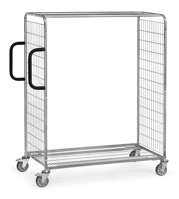 Kommissionierwagen verzinkt mit Gitterwänden (Baukasten-System) | fetra 28202