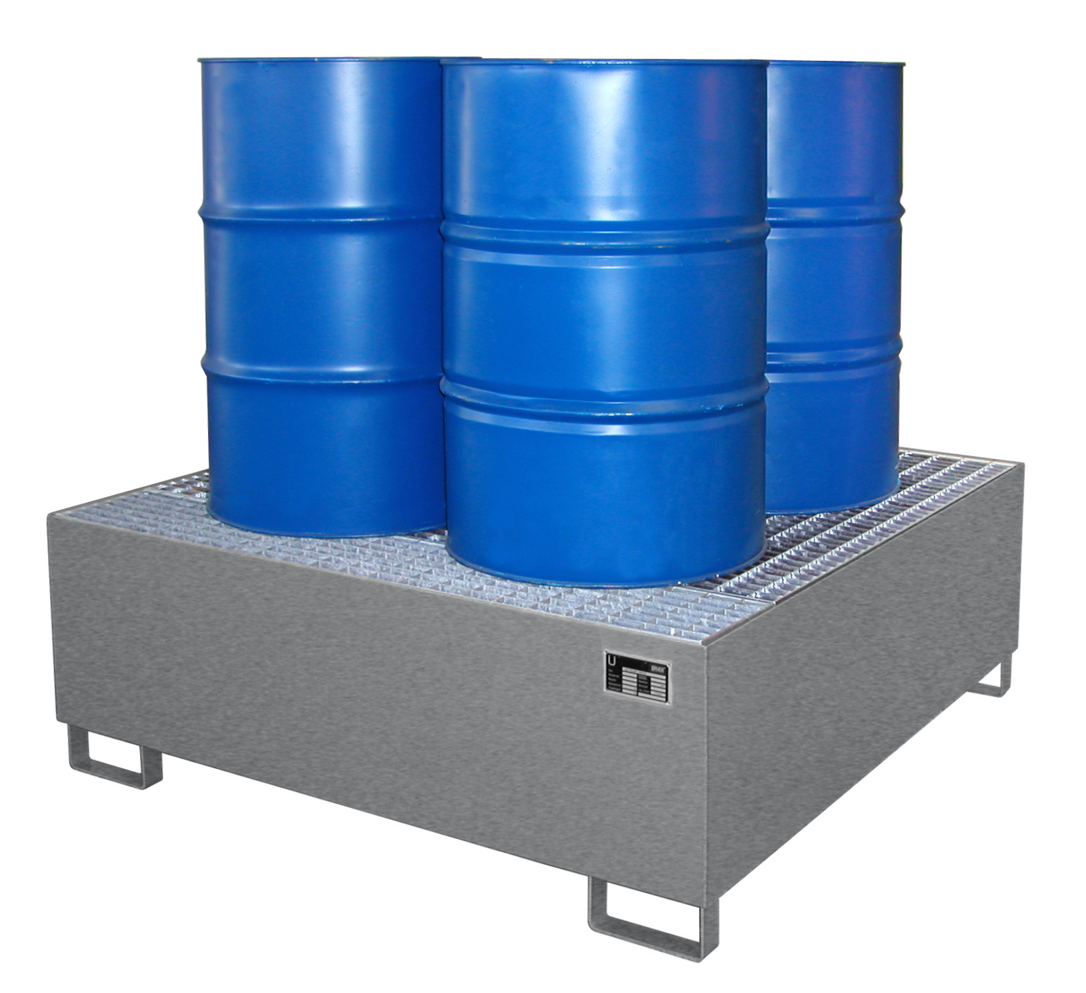 Auffangwanne mit Gitterrost Typ AW (zur Fasslagerung)