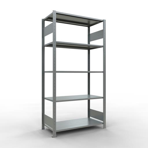 Stecksystem Grundregal, MULTIplus 150 kg, beidseitig nutzbar (Längenriegel)