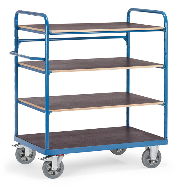 Schwerer Etagenwagen, 4 Ebenen, Tragkraft 1200 kg