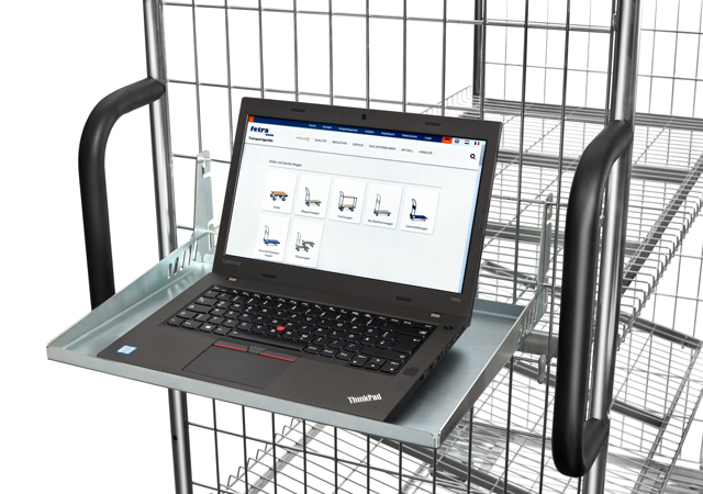 Notebookhalterung für Kommissionierwagen