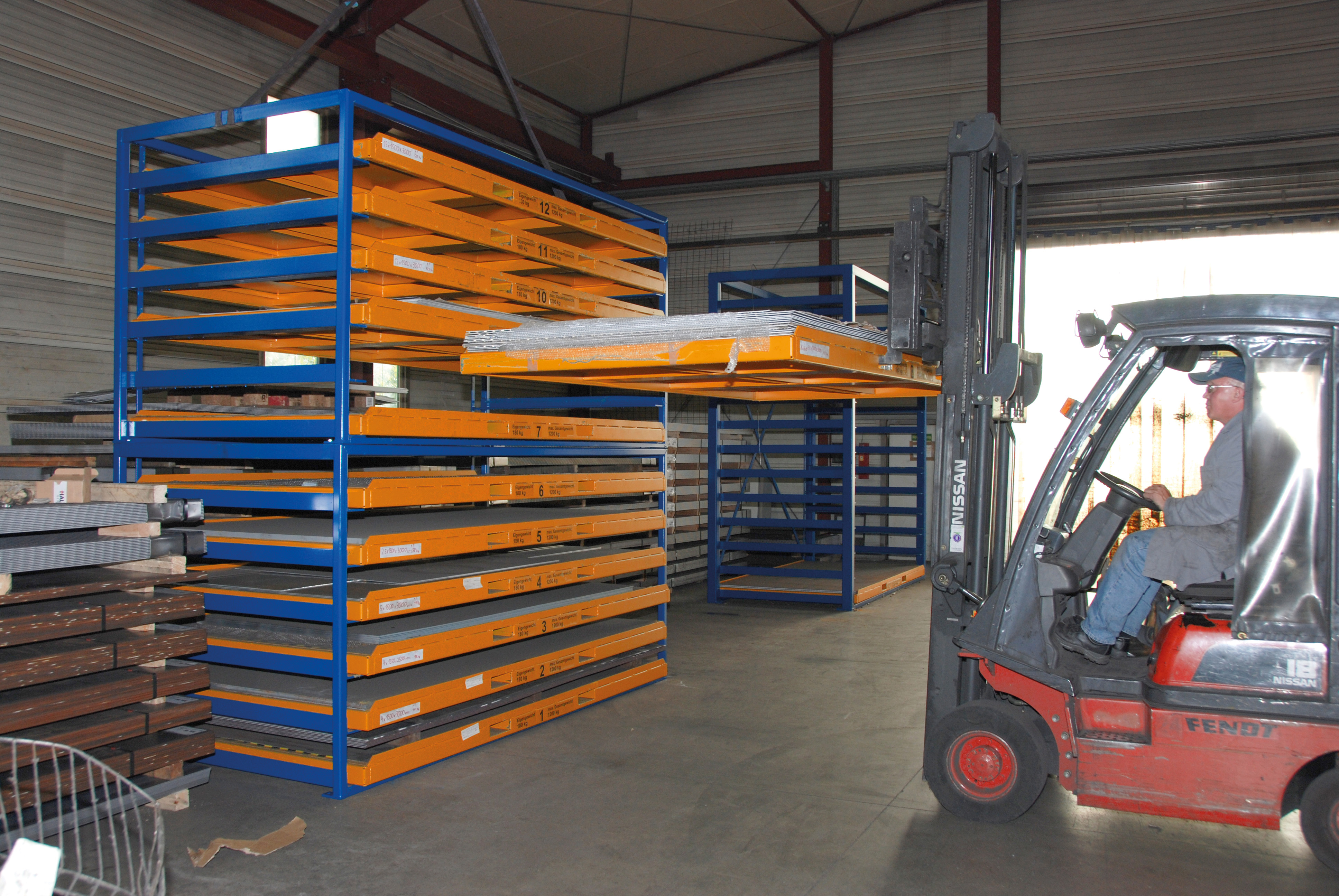 Kassetten-Blechregal Typ KBR