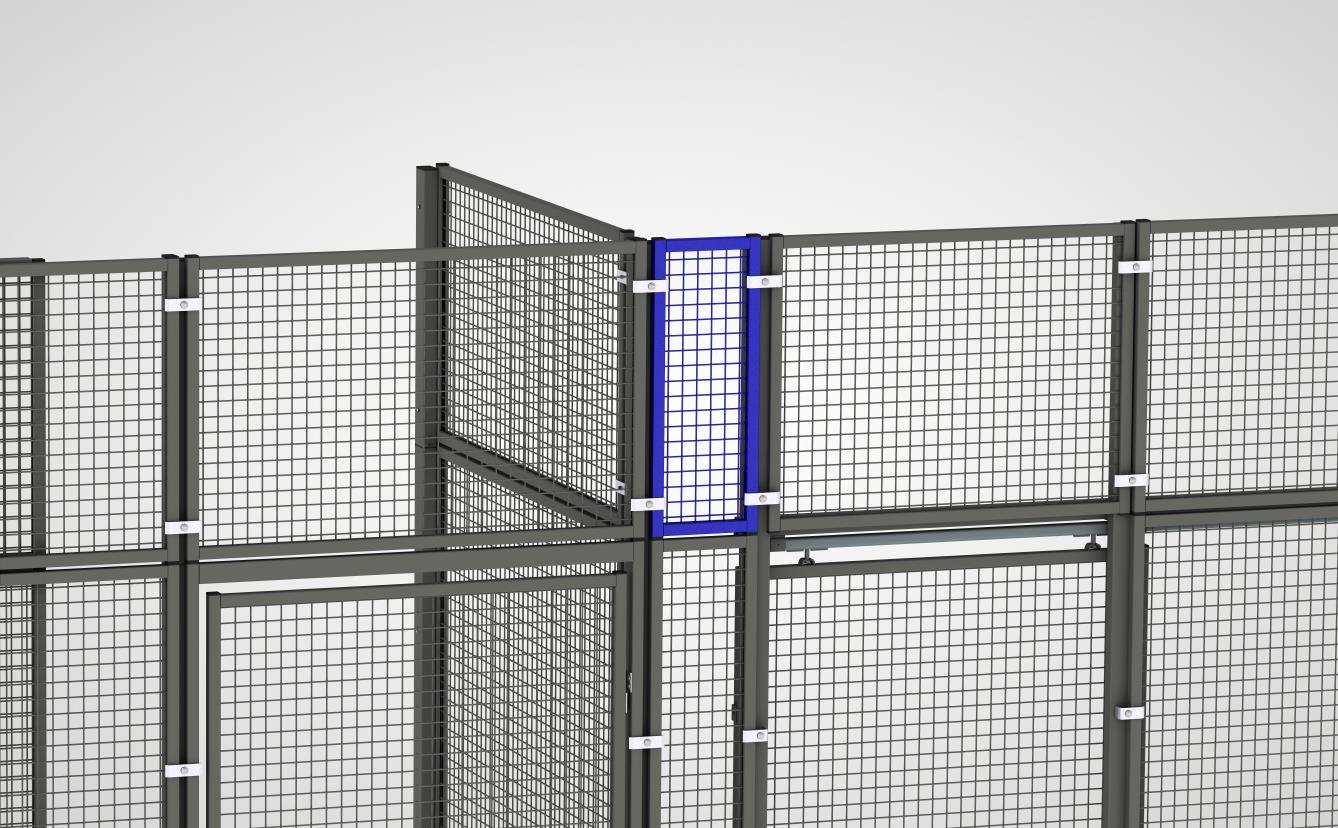 Aufsatz-Wandelement mit Gitterfüllung (System 9200)