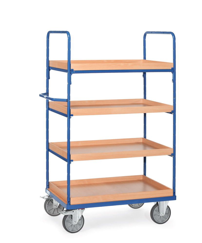 Etagenwagen mit 4 Kasten-Etagen, Tragkraft 600 kg