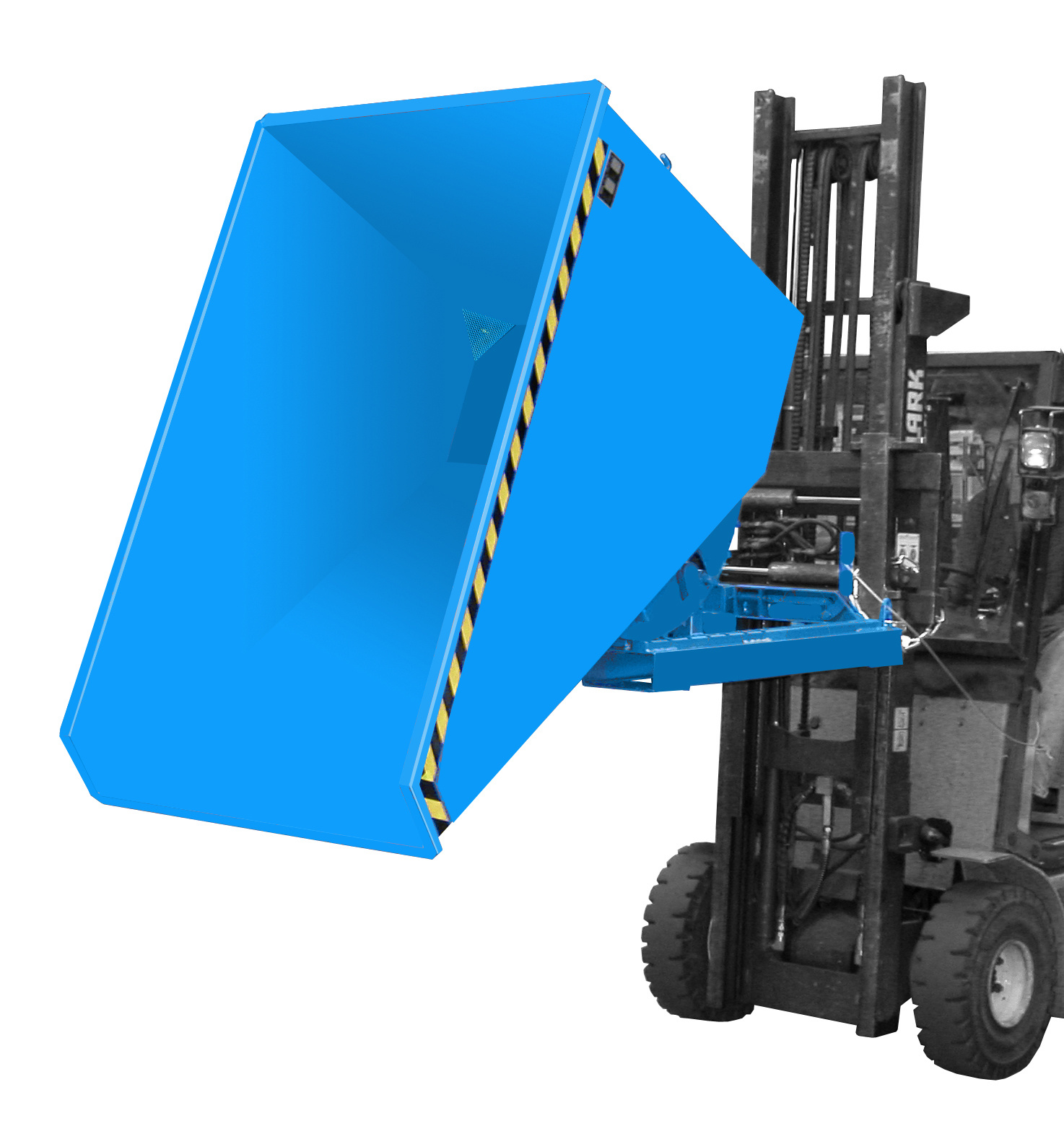 Späne-Kippbehälter EXPO-E mit Abrollmechanismus