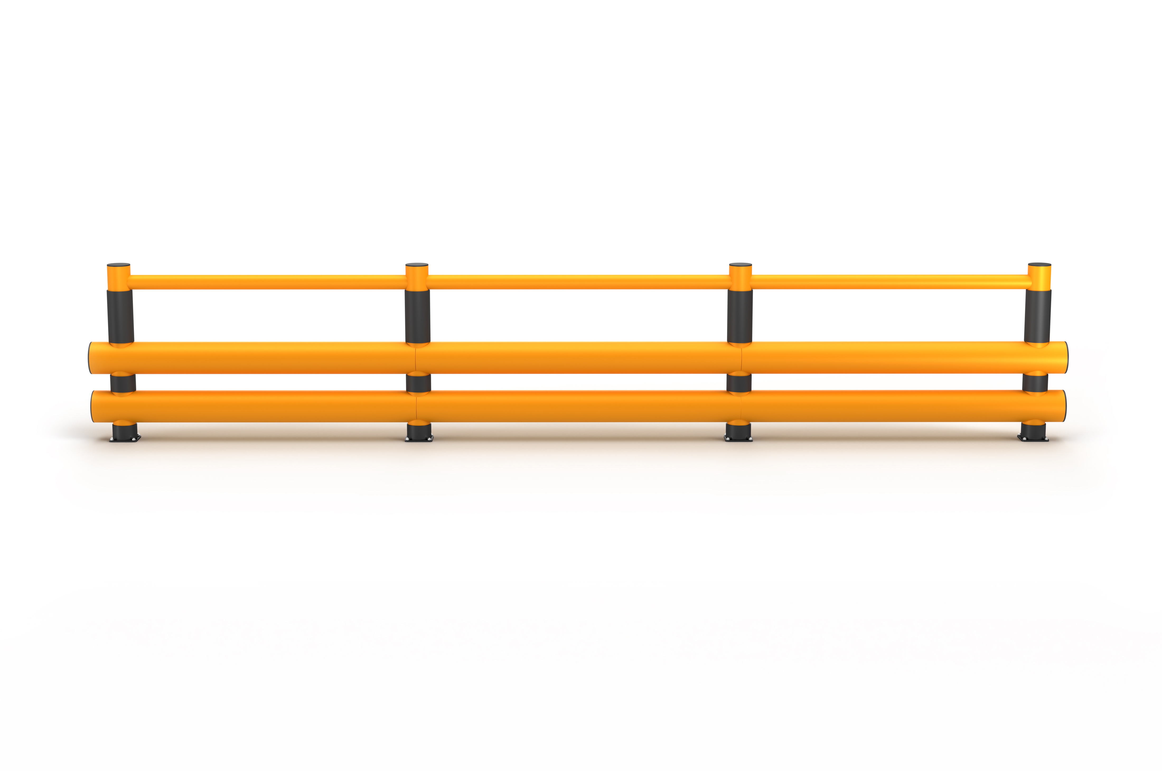 Wegtrennung "Handlauf" mit Doppelplanke