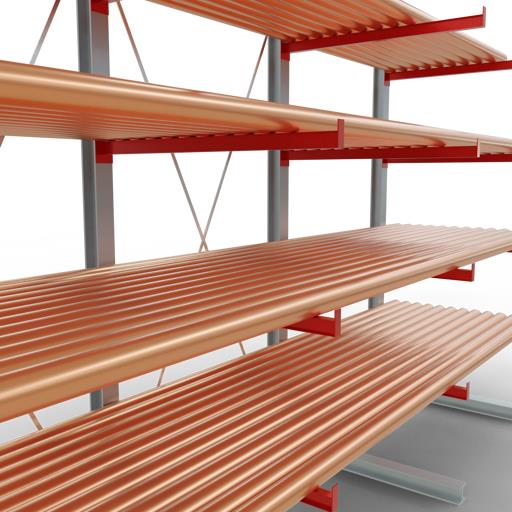 Einseitiges Kragarmregal-Set K6000 (für schwere Belastungen)