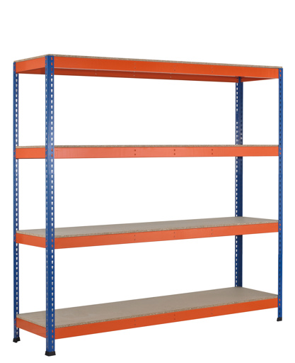 Z1 - Weitspannregal mit Spanplatten-Böden, 100% Stecksystem