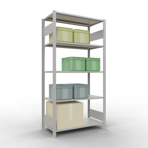 Stecksystem Grundregal, MULTIplus 85 kg, beidseitig nutzbar (LÃ¤ngenriegel)