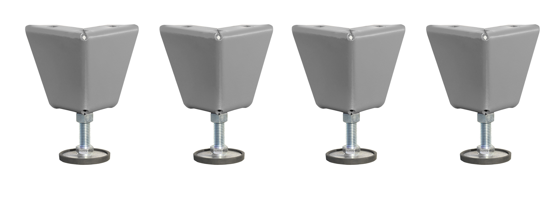 Höhenverstellbare Füße (Set, 4 Stück) für Rollladenschrank Typ RSG