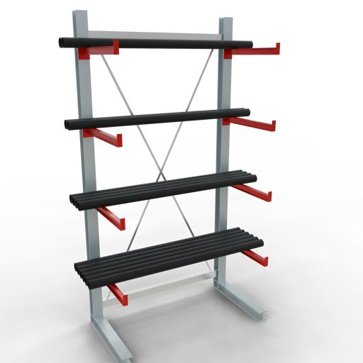 Einseitiges Kragarmregal-Set K6000 (für schwere Belastungen)
