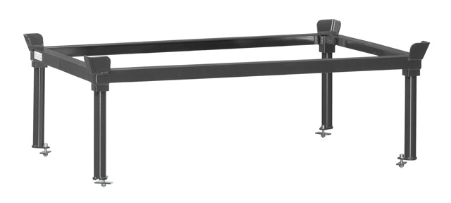 Aufsetzrahmen für Paletten-Fahrgestell, RAL 7016 anthrazitgrau 