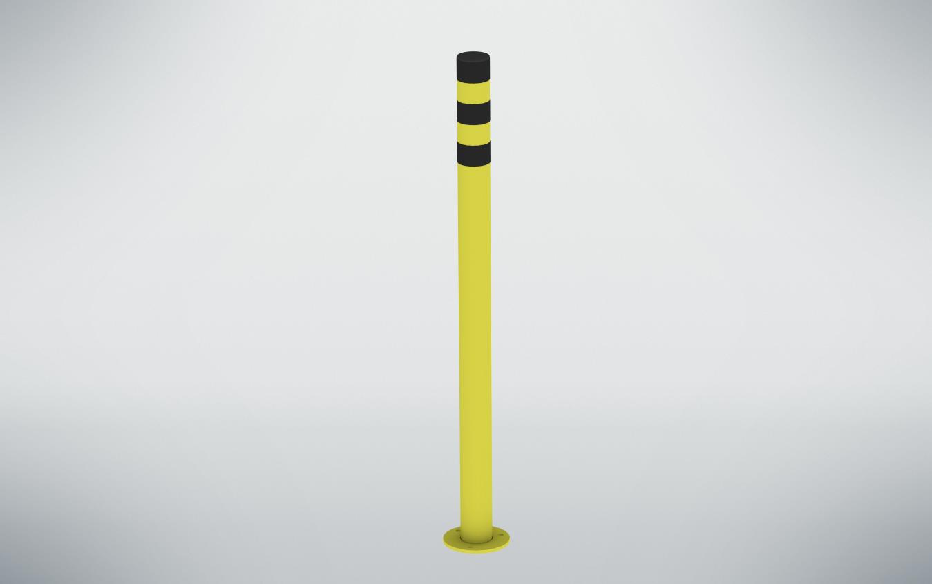 Rammschutz-Poller, RAL 1018 zinkgelb