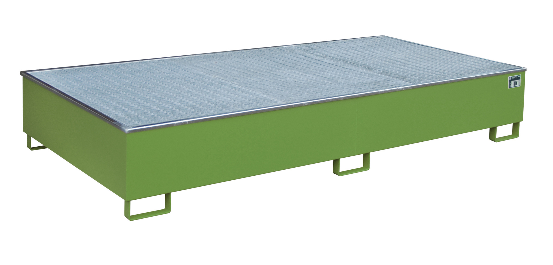 Regalwanne mit PE-Einsatz und Gitterrost Typ RW-GR PE