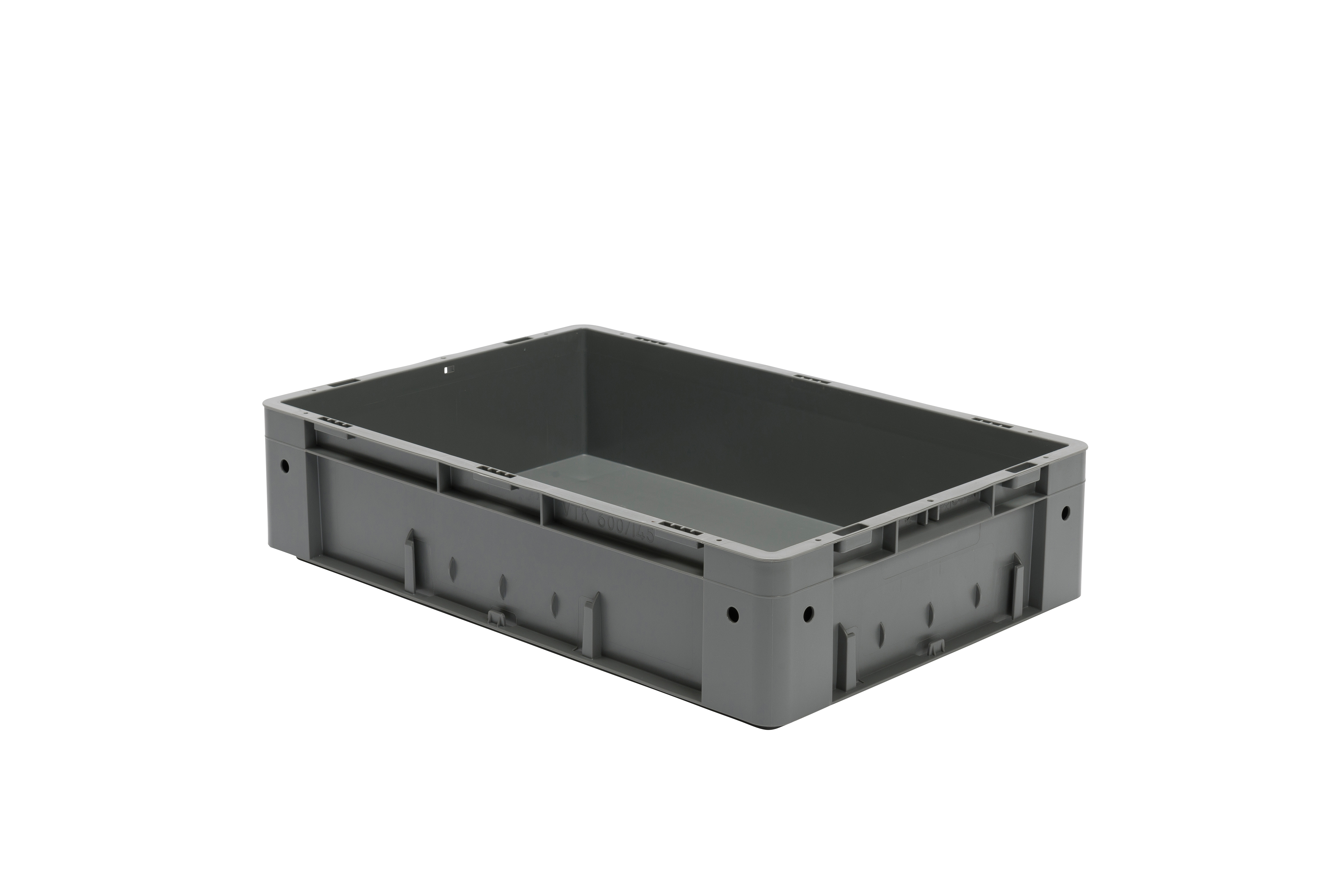 2 Stück Schwerlast-Transport-Stapelkasten VTK, L600 x B400 mm