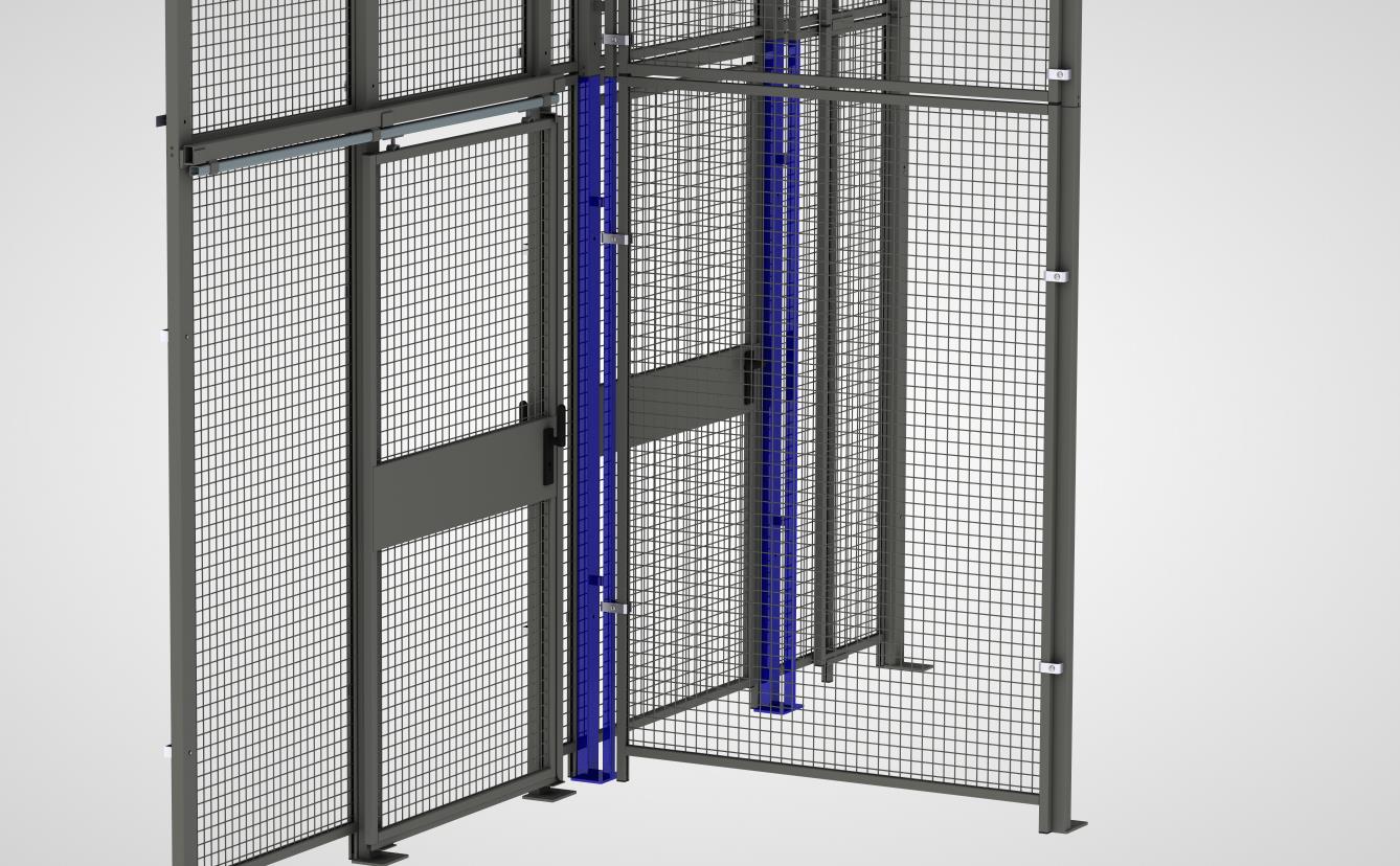 Pfosten zur Befestigung der Elemente (System 9200)