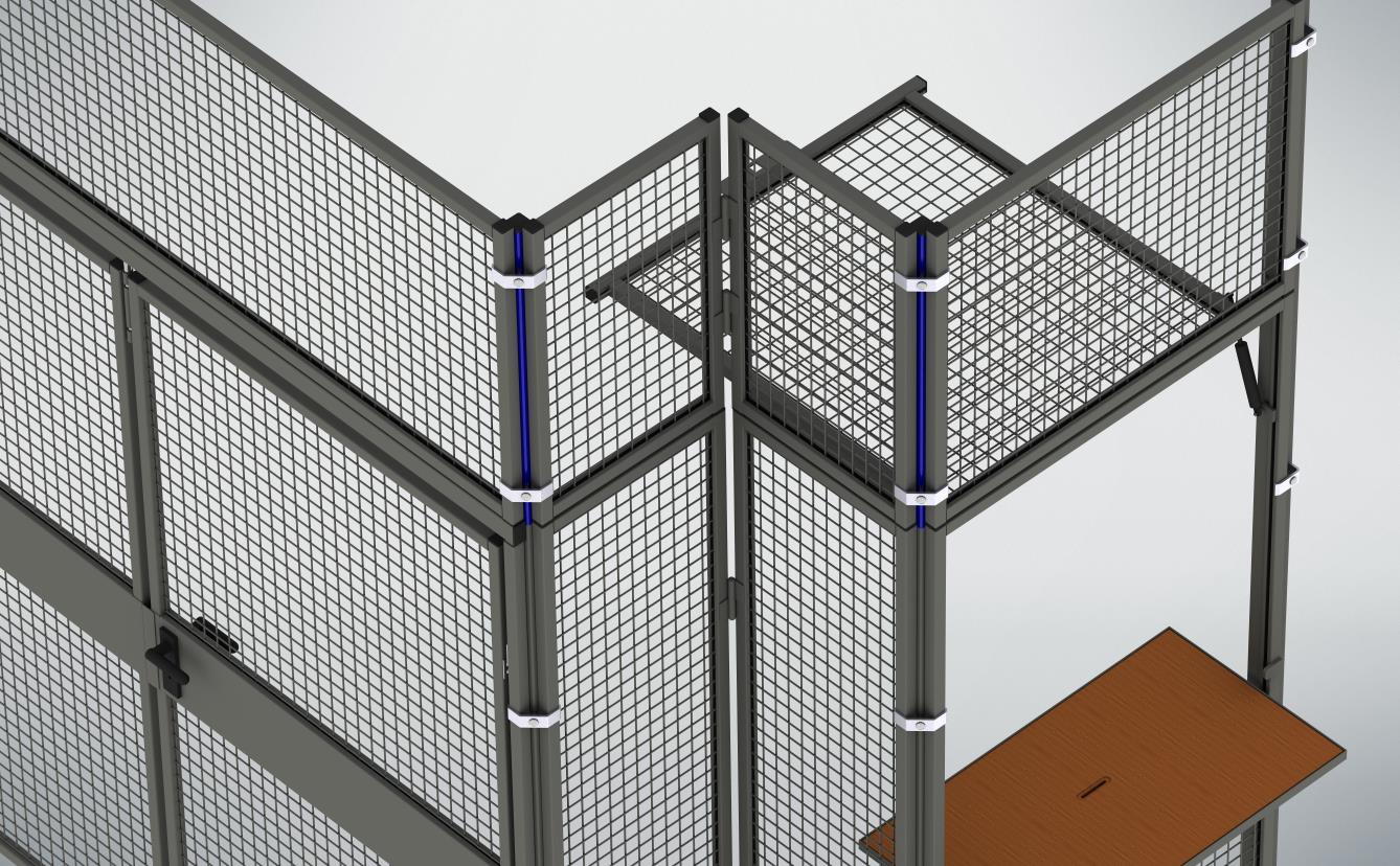 Aufsatzpfosten - einsteckbar in Pfosten (System 9200)