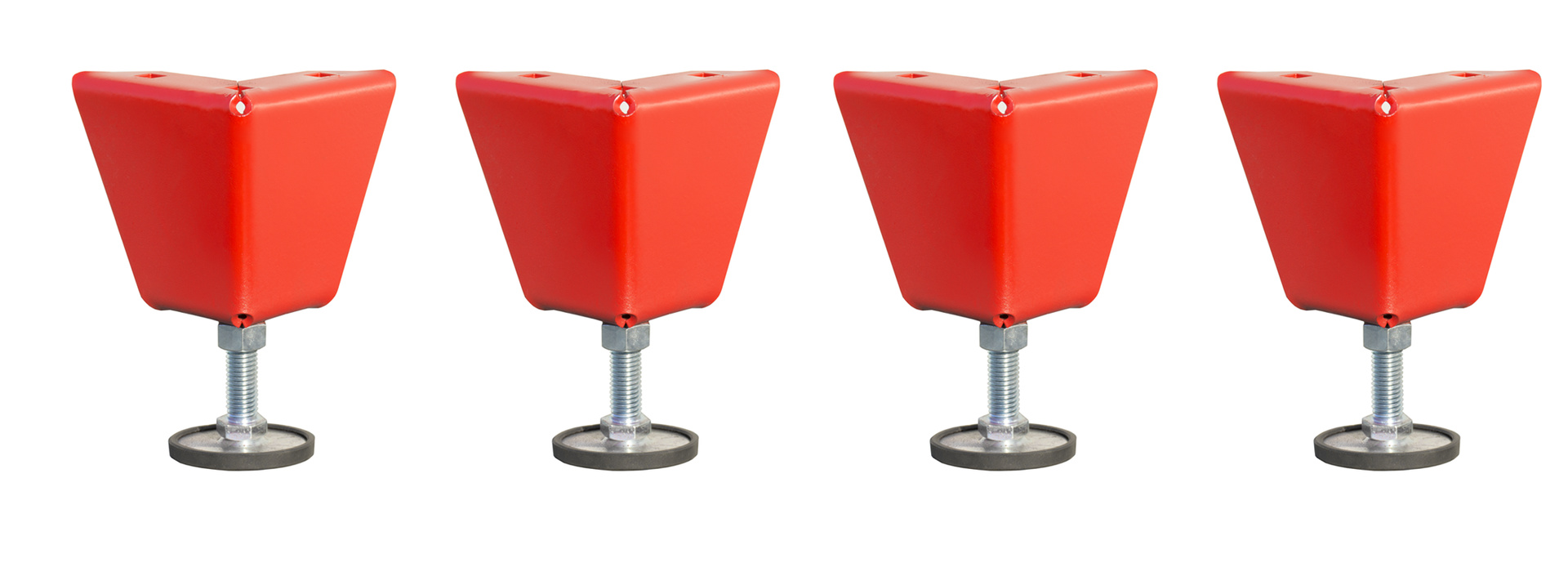 Höhenverstellbare Füße (Set, 4 Stück) für Rollladenschrank Typ RSG