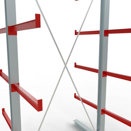 Doppelseitiges Kragarmregal-Set K6000 (für schwere Belastungen)