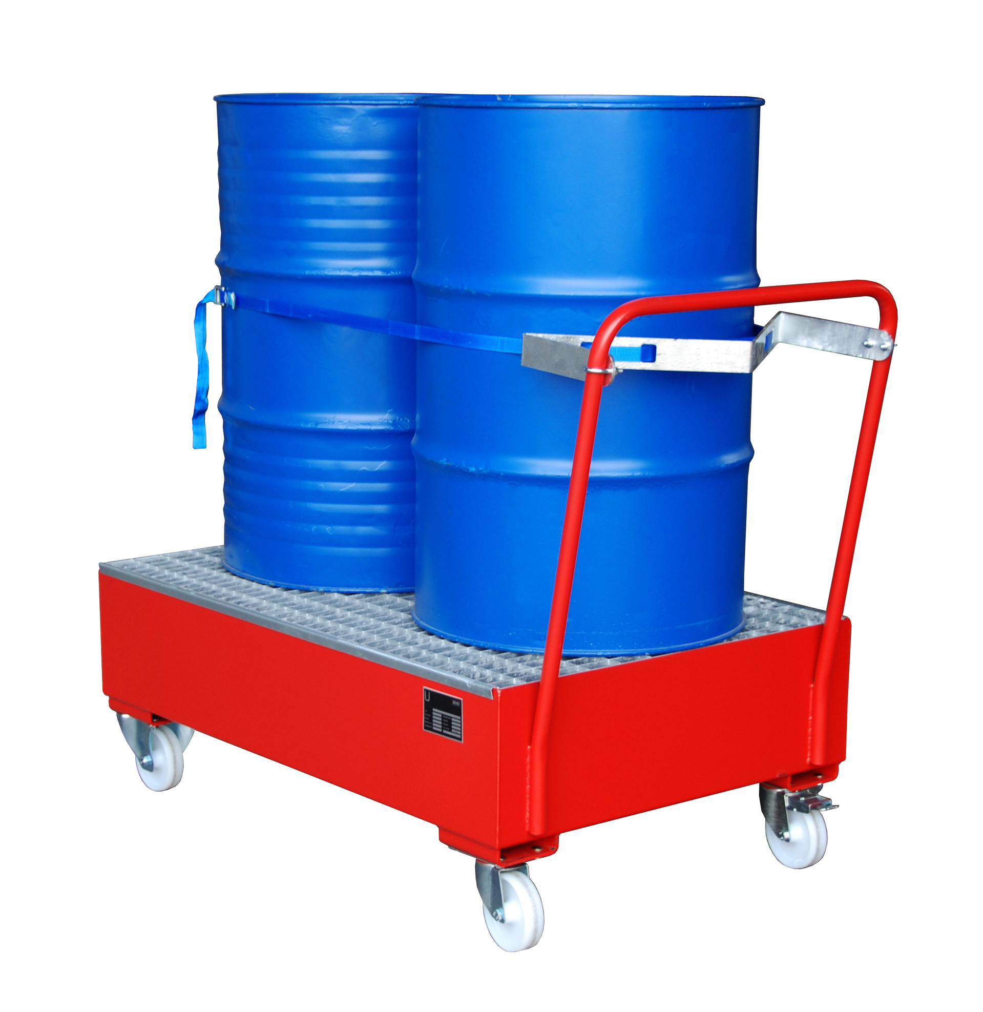 Fahrbare Auffangwanne SERIE 2000 mit Gitterrost