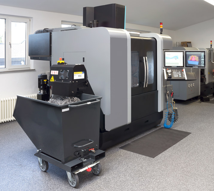 Muldenkipper, Tragkraft 750 kg, mit TPE-Rollen