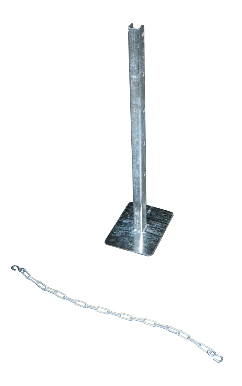 Gasflaschenhalter mit Kettensicherung, feuerverzinkt