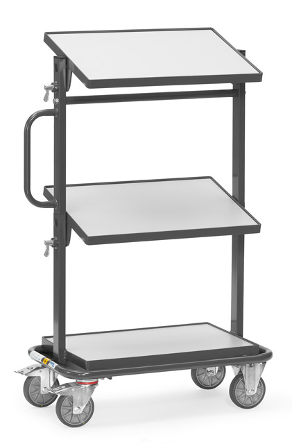 ESD-Beistellwagen mit geschlossenen Böden, Tragkraft 200 kg