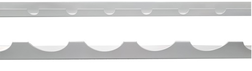 Zusatzebene für Weinregal, silber