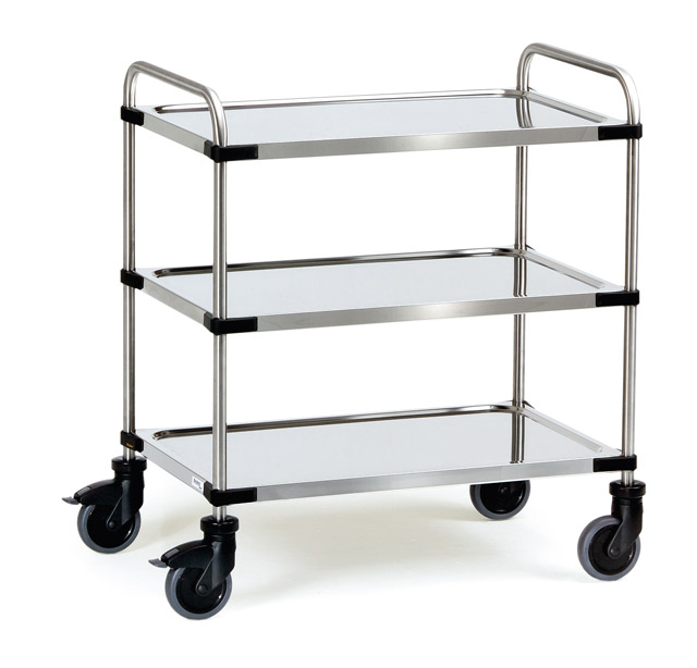 Großer Edelstahlwagen, Tragkraft 150 kg