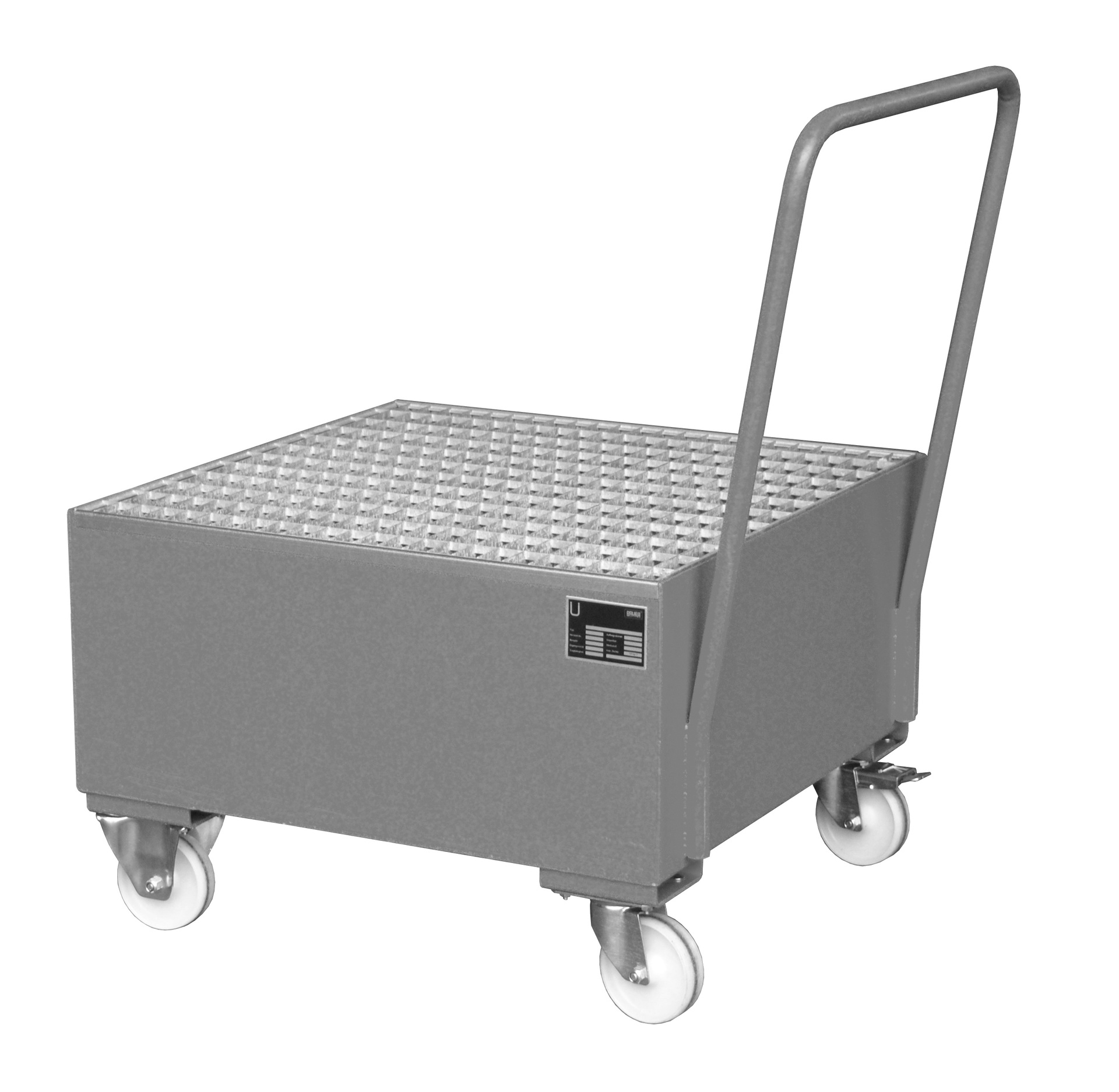 Fahrbare Auffangwanne SERIE 2000 mit Gitterrost