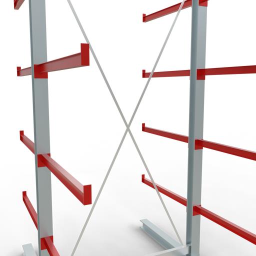 Doppelseitiges Kragarmregal-Set K6000 (für schwere Belastungen)