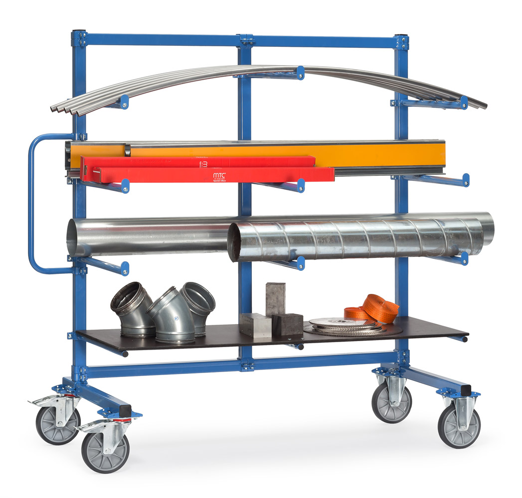 Tragarmwagen einseitig, Tragkraft 500 kg, Höhe 1807 mm