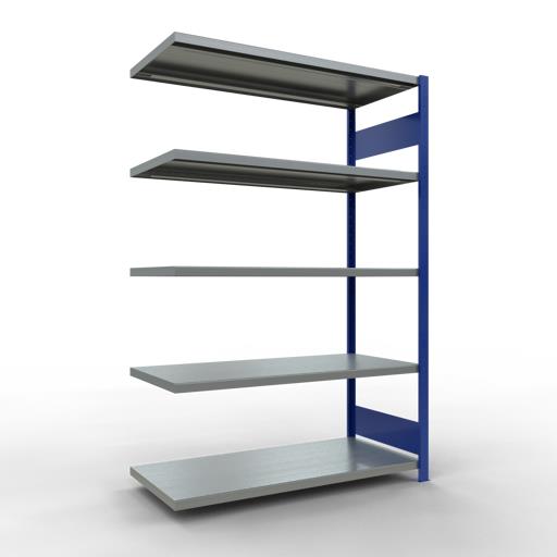 Stecksystem Anbauregal, MULTIplus 250 kg, beidseitig nutzbar (Längenriegel)