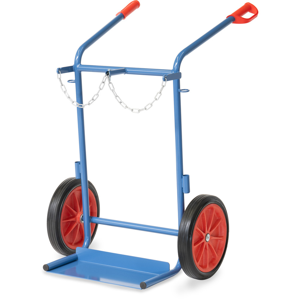 Stahlflaschenkarre für zwei 50l Stahlflaschen