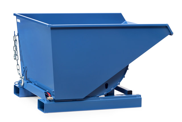 Selbstkipper mit Staplertaschen, 1000 kg, brillantblau