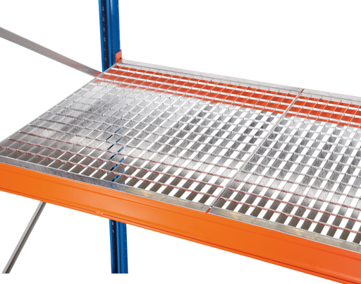 Gitterrost-Einlagen für Palettenregal, Masche 60x40, versenkt