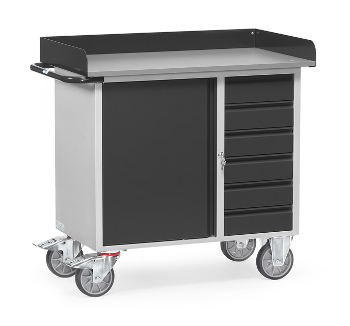 Werkstattwagen ohne Abrollrand, Tragkraft 400 kg