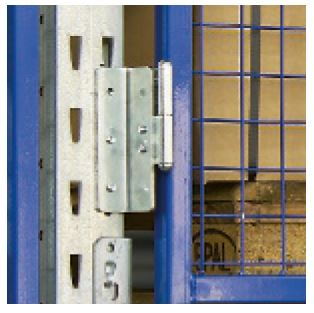 Halterungen für Palettenregal-Flügeltor, (VE=4 Stk)