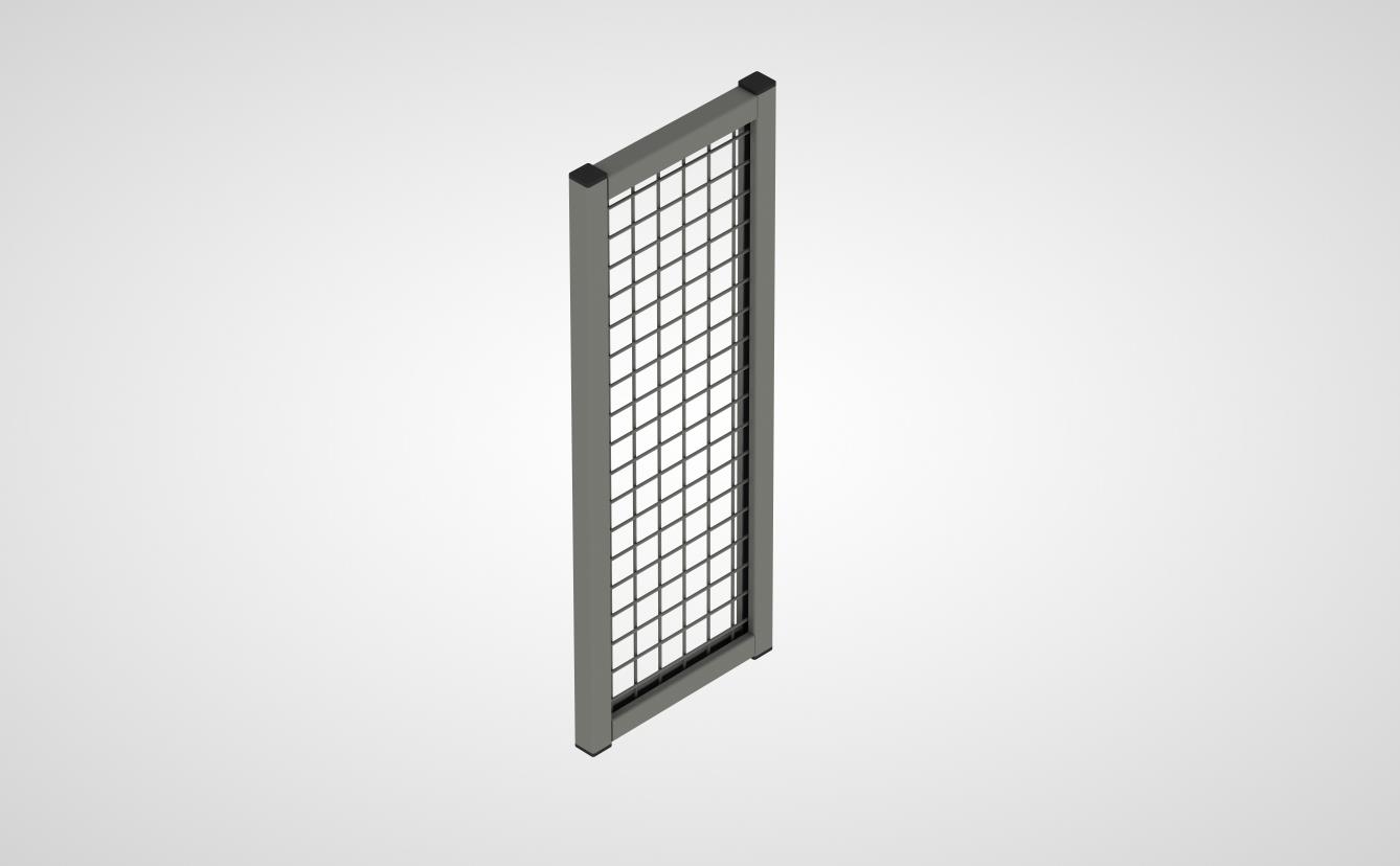 Aufsatz-Wandelement mit Gitterfüllung (System 9200)