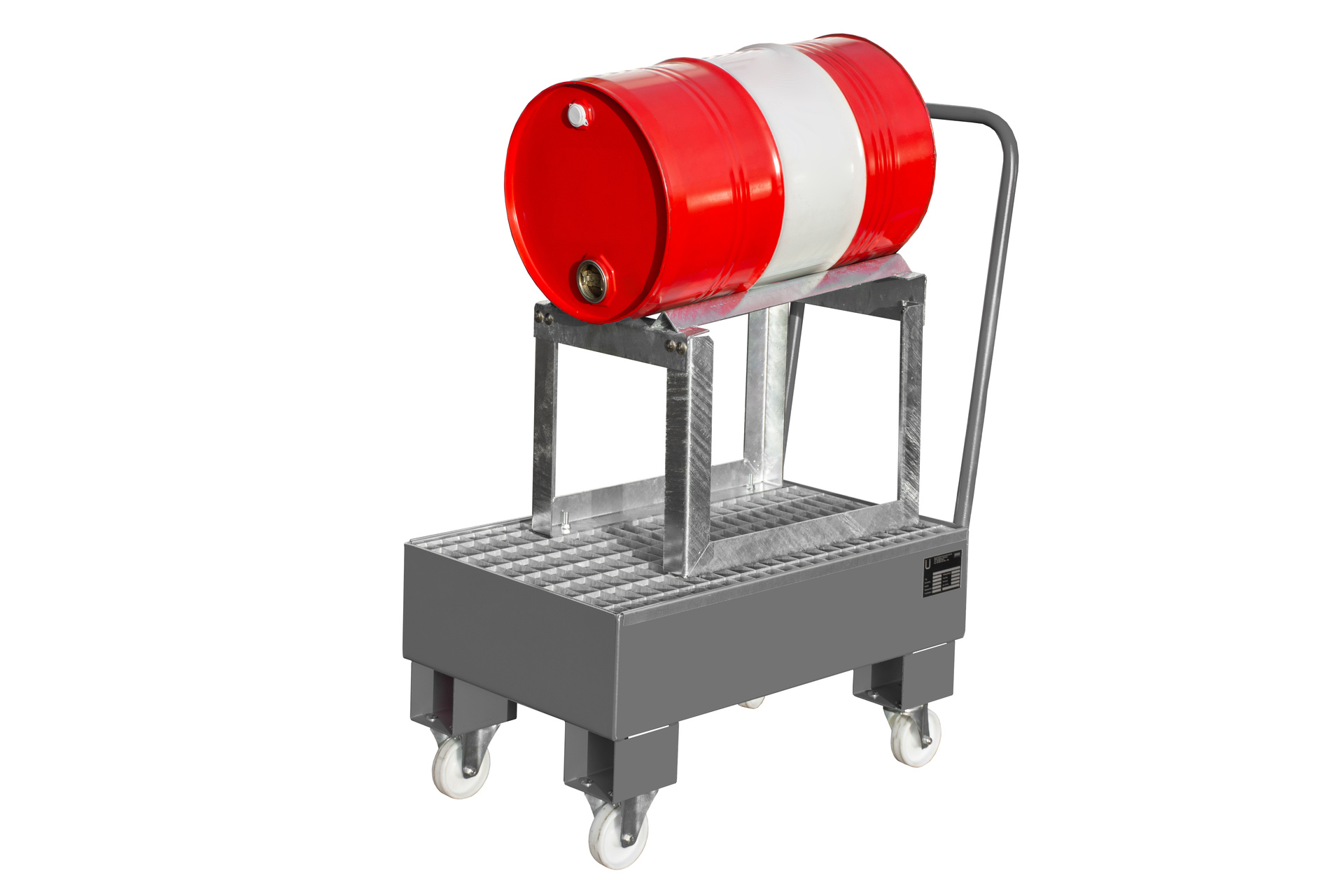 Fahrbare Auffangwanne Typ AW 60 mit Gitterrost