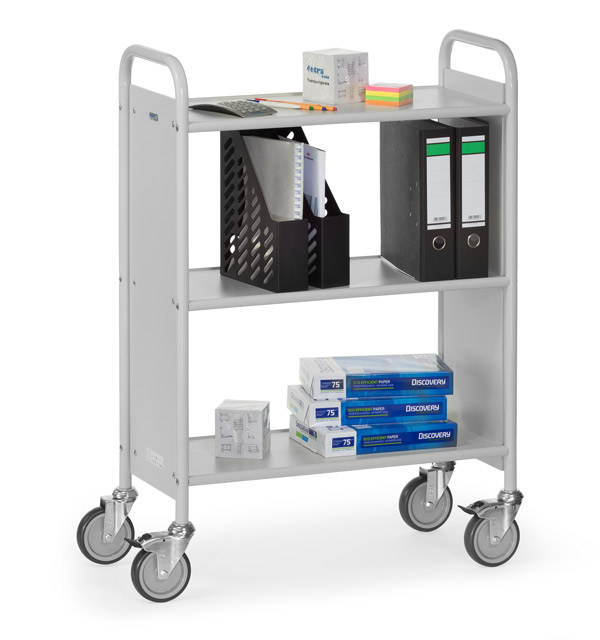 Bürowagen, Tragkraft 150 kg, RAL 7035 lichtgrau