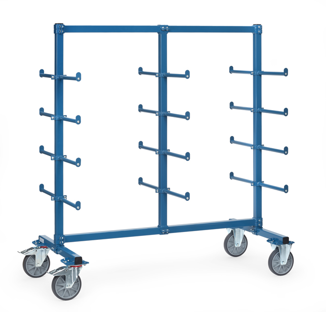 Tragarmwagen zweiseitig, Tragkraft 500 kg, Höhe 1807 mm | fetra 4625AS