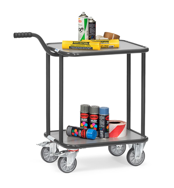 Griffroller mit 2 Holzböden, Tragkraft 250 kg