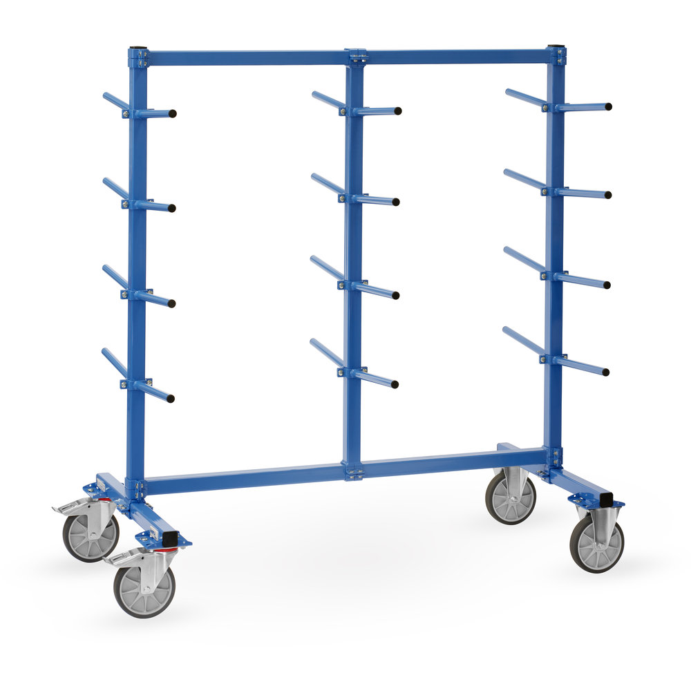 Tragarmwagen zweiseitig, Arme geneigt, mit Abrollsicherung