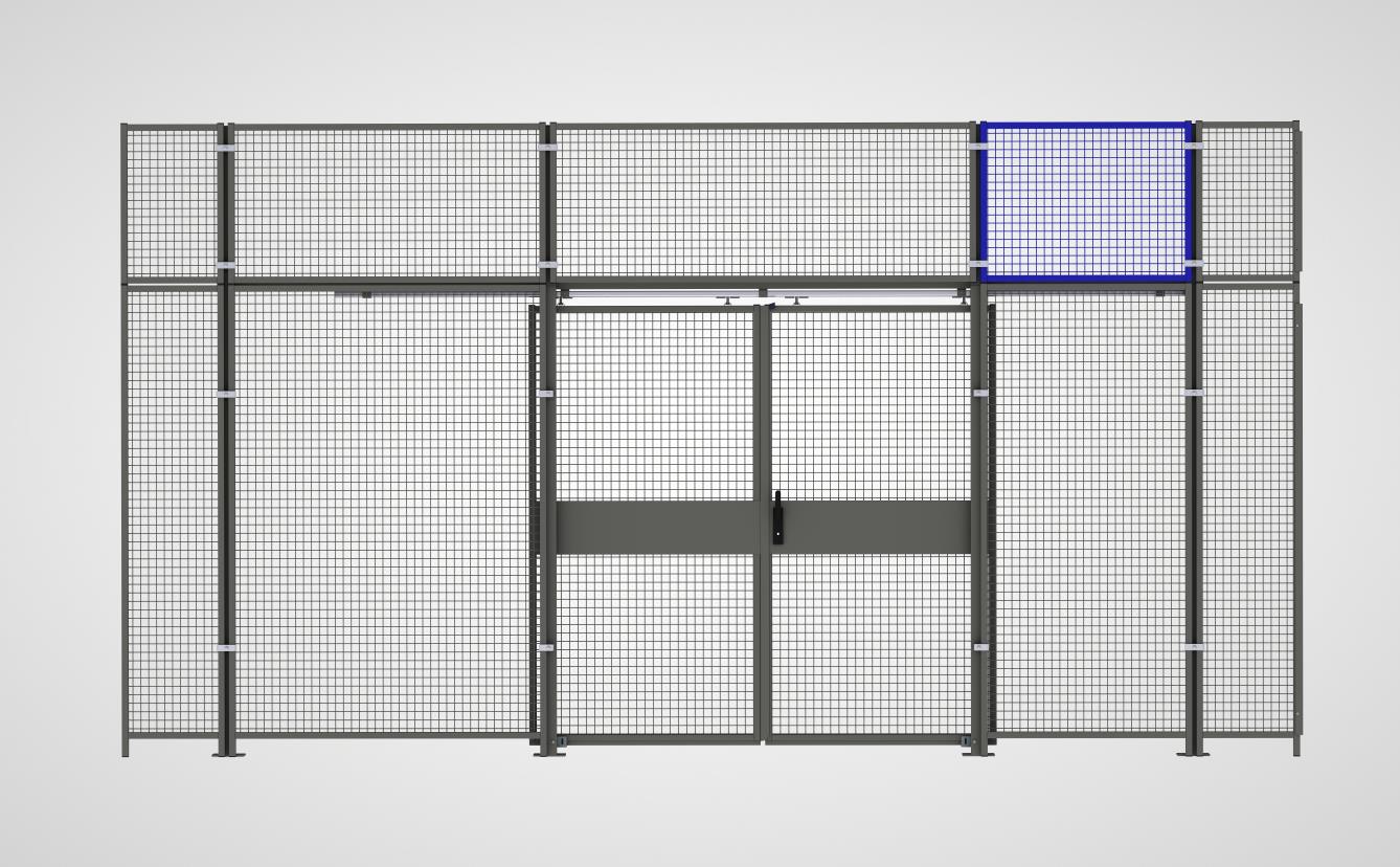 Aufsatz-Wandelement mit Gitterfüllung (System 9200)