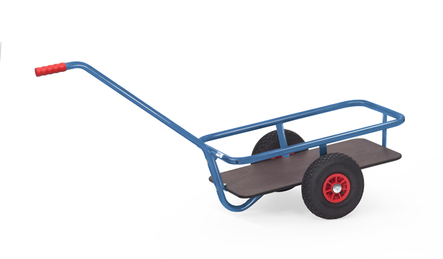 Kleiner Handwagen mit Holzboden, Tragkraft 200 kg