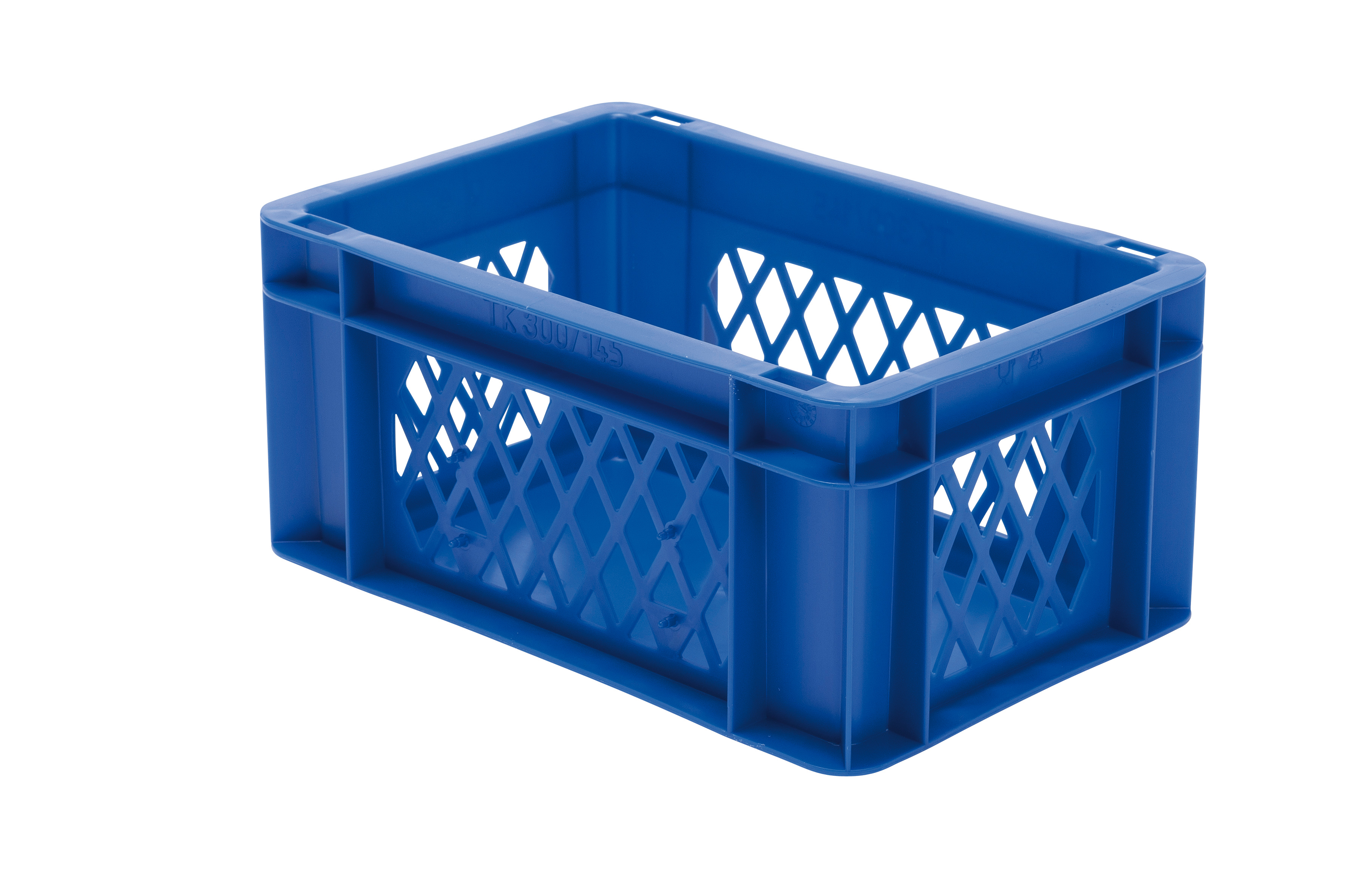 8 Stück Transport-Stapelkasten TK, L300 x B200 mm, Wände durchbrochen