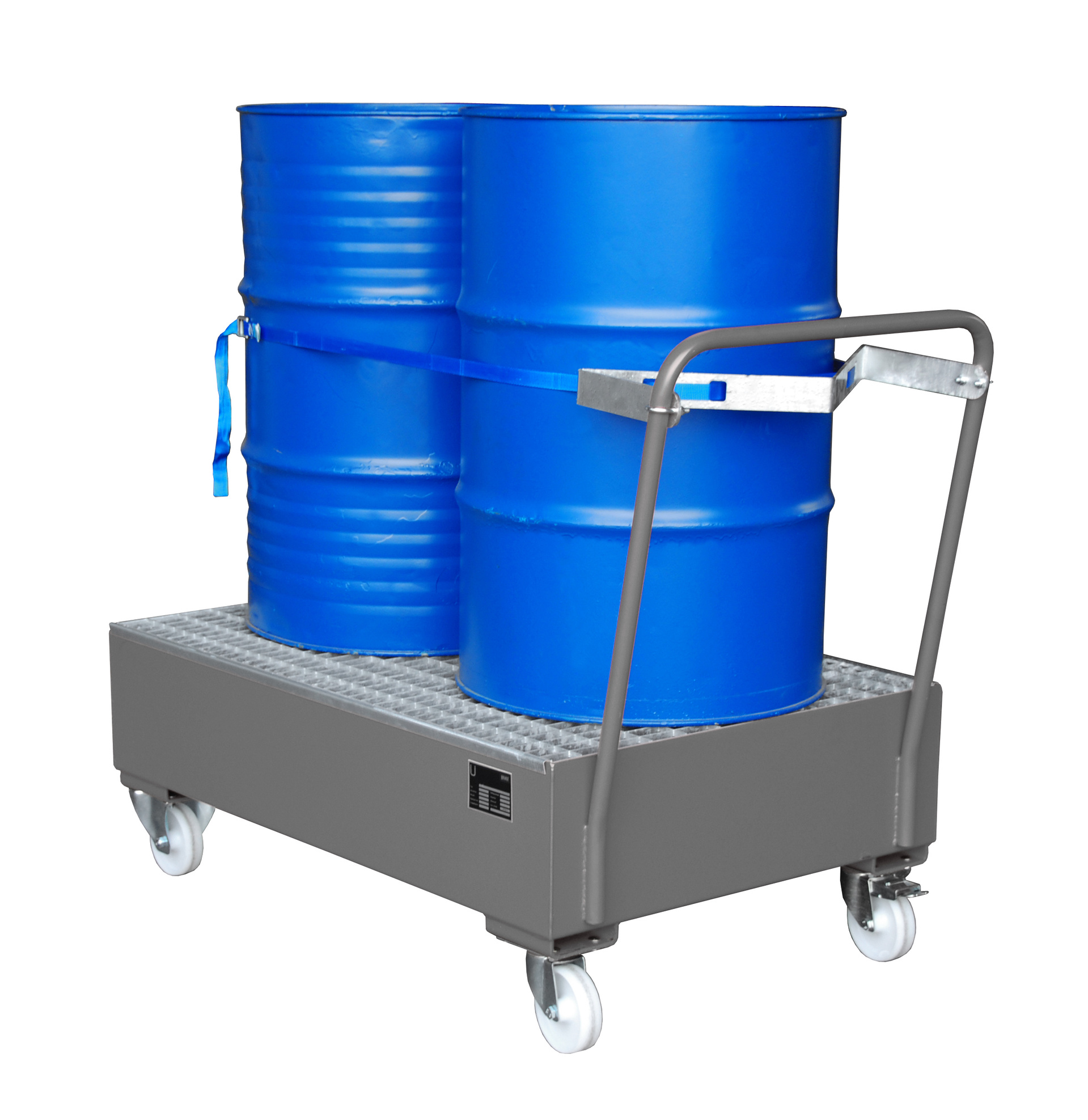 Fahrbare Auffangwanne SERIE 2000 mit Gitterrost