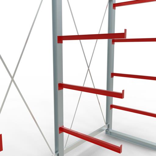 Einseitiges Kragarmregal-Set K6000 (für schwere Belastungen)