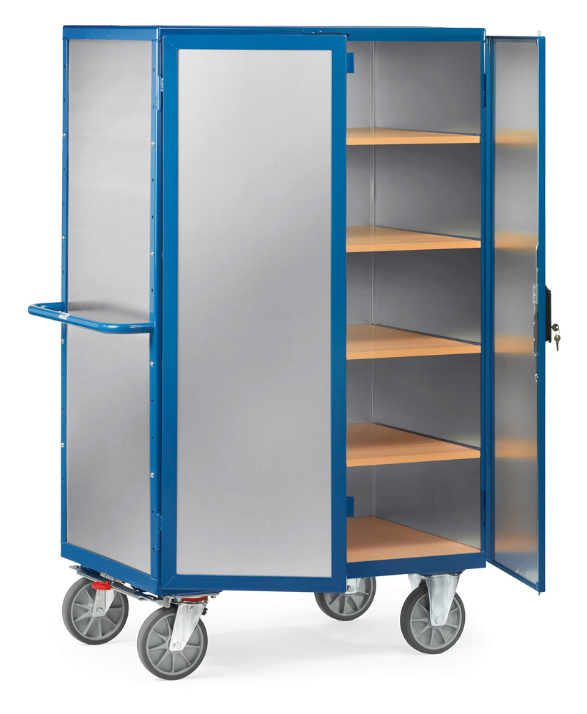 Kastenwagen mit Türen und Treibriegelverschluss